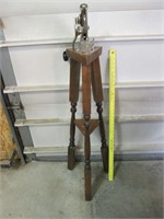 Antique Wine Cork Puller with Home-Made Stand