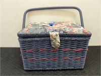 beads and craft trim in tote