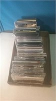 Flat of many music CDs