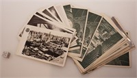 Lot de cartes postales vintages en noir et blanc