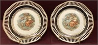 Pair of Vintage Winterling Reticulated Plates