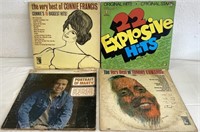 4 Vintage LP-Connie Francis, Tommy Edwards+