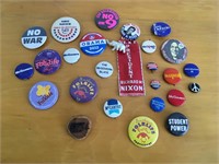 Old Political Buttons & Pins