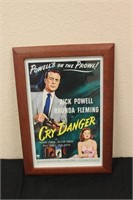 Framed Cry Danger Movie Poster