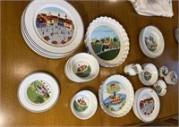 SET OF VILLEROY & BOCH DESIGN NAIF 36 PIECES