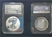 (2) 2019 Pride of Two nations NCG Proof 70 Super