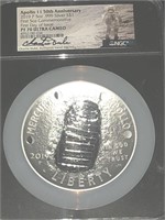 NGC PF70UC Apollo 11-50th Anniversary 5oz Silver