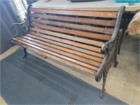 Wood & Cast Iron Garden Bench