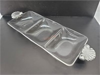 3 Pocket Lucite Serving Tray