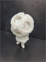 Hand Carved Stone Sphere inside Sphere on Stand