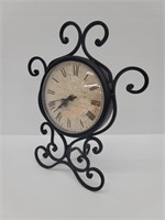 Metal Framed Free Standing Clock