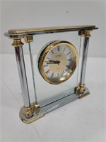 Vintage Brass Danbury Mantle Clock