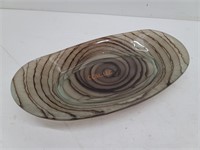 Vintage Hand Blown Art Glass Dish