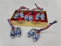 (5) Pairs Tiny Ceramic Clogs Holland