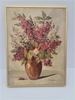 A. Kahn Floral Oil Painting