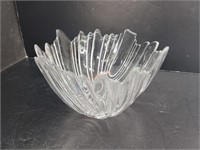 9" Sculpted Crystal Bowl