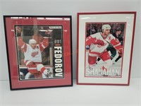 Detroit Red Wings Prints Fedorov & Shanahan