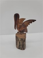 Vintage Hand Carved Pelican Figure