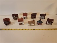 9 Mudlen End Studios Miniature House Figurines