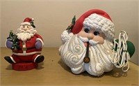 Pair of Santa Figures