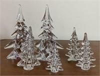 Lead Crystal & Glass Crystal Christmas Trees