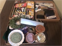 Art Supplies, Pencils, and Candle Holders