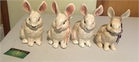 Set of Bunny Figurines