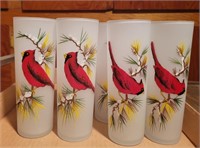 Frosted Cardinal Glasses