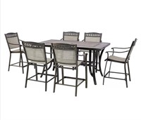 Stone harbor pub height patio sling chairs 6pc
