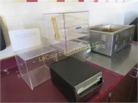 small pastry acrylic holder napkin dispenser water