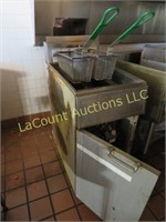 Frymaster gas 2 basket fryer used condition