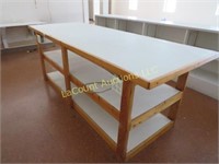 sturdy work table w outlet 38" x 97" x 36"h