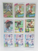 18 Baseball Cards Tom Seaver & George Brett