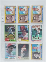 18 Baseball Cards Bench,Seaver,Jackson,etc