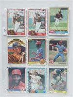 18 Baseball Cards Smith,Murray,Bench,etc