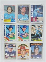 18 Baseball Cards Brett,Ryan,Henderson,etc