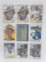 16 Baseball Cards Henderson,Jackson,Schmidt,etc