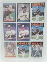11 Baseball Cards Ripken Jr,Rose,Schmidt,etc