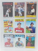 18 Baseball Cards Fisk,Smith,Gooden,etc