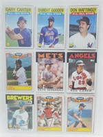18 Baseball Cards Gooden,Rice,Yount,etc