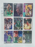 18 Basketball Cards Ewing,Jordan,Payton,etc