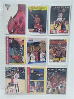 18 Basketball Cards Jordan,Hardaway,Rodman,etc