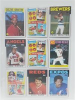 18 Baseball Cards Molitor,Rose,Winfield,etc