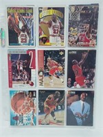 17 Basketball Cards Jordan,Pippen,Barkley,etc