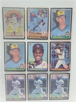 18 Baseball Cards Sutter,Niekro,Molitor,etc