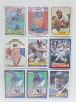 17 Baseball Cards Yount,Palmer,Gooden,etc