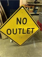 NO OUTLET SIGN