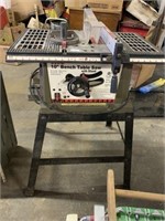 10" BENCH TABLESAW AND STAND