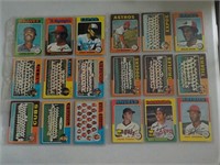 1975 Topps Baseball 18 card lot
