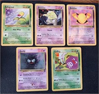 5 Vintage Pokemon Cards